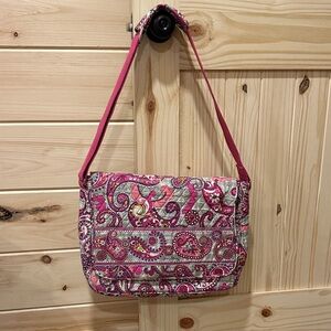 Vera Bradley Pink Paisley messenger Bag